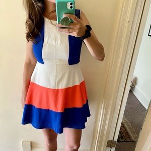 Striped Color Block Dress